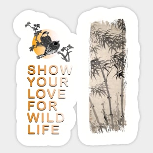 Show your love for wildlife Sticker